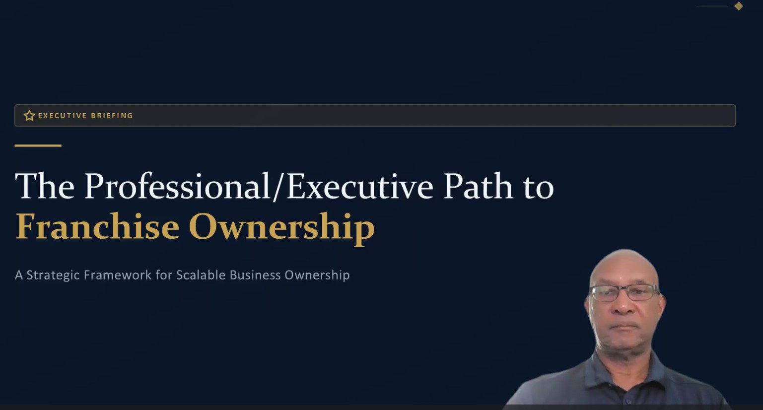 Franchising for Professionals & Executives